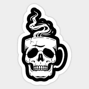 coffee skull Sticker